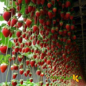 Клубника ампельная Анастасия купить по цене от 370р. в интернет-магазине «Посадика» с доставкой почтой в в Азнакаево и по всей России – [изображение №1].